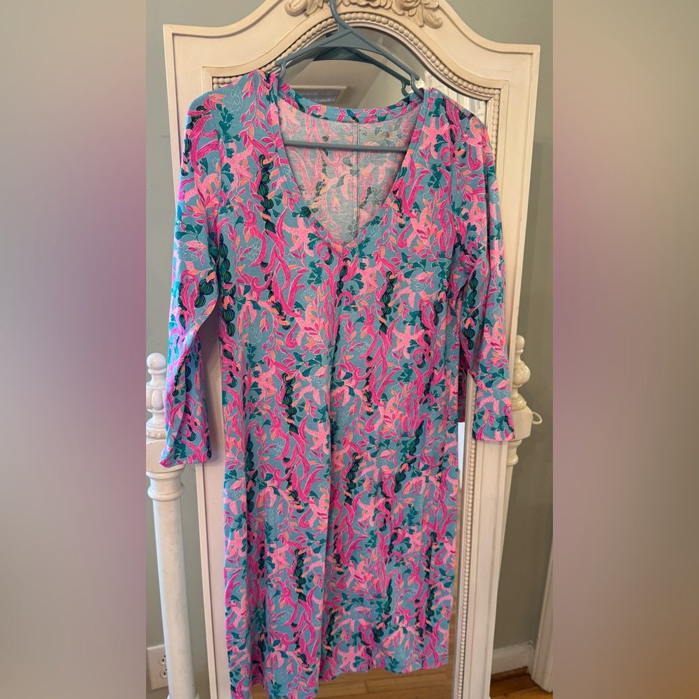NWT -Lilly Pulitzer Tessa 3/4 Sleeve V-neck dress.